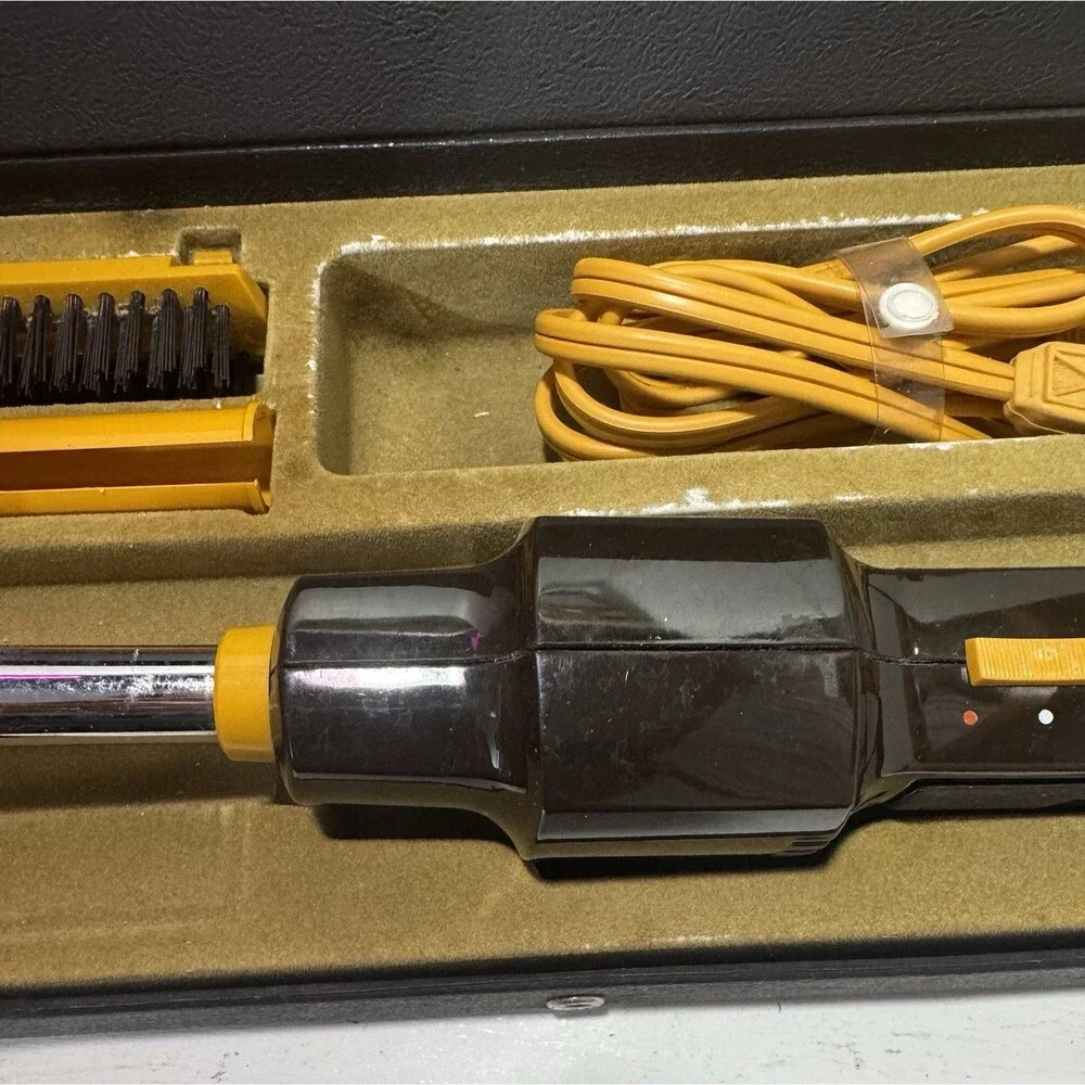 Vintage Norelco Pro Comb Hot Cold Air Heated Styling Brush Procomb TESTED